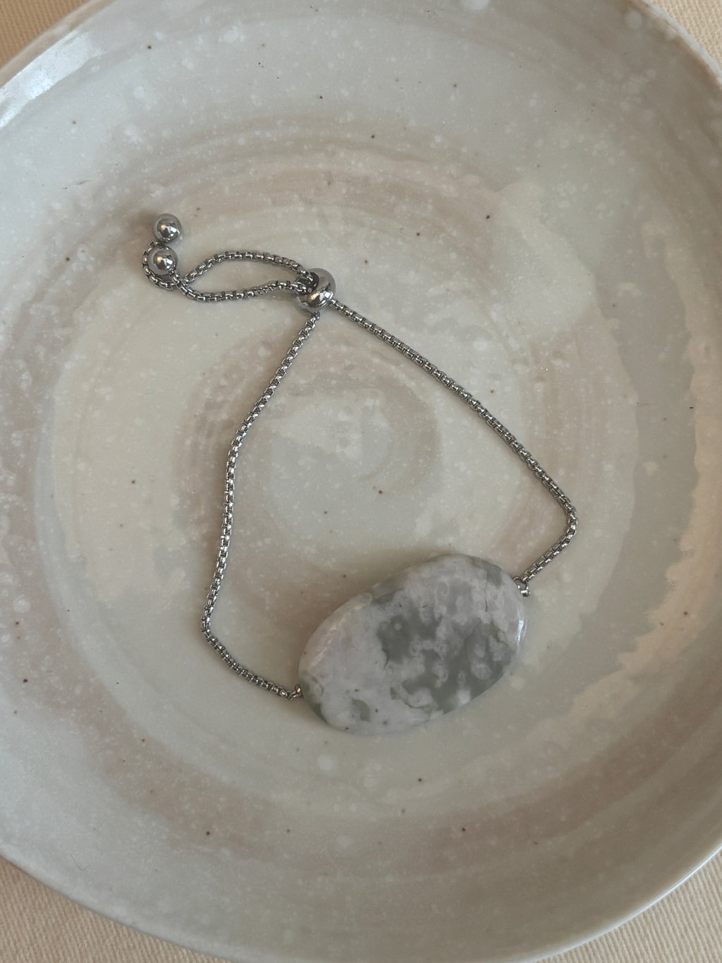 Alabaster Slider Bracelet
