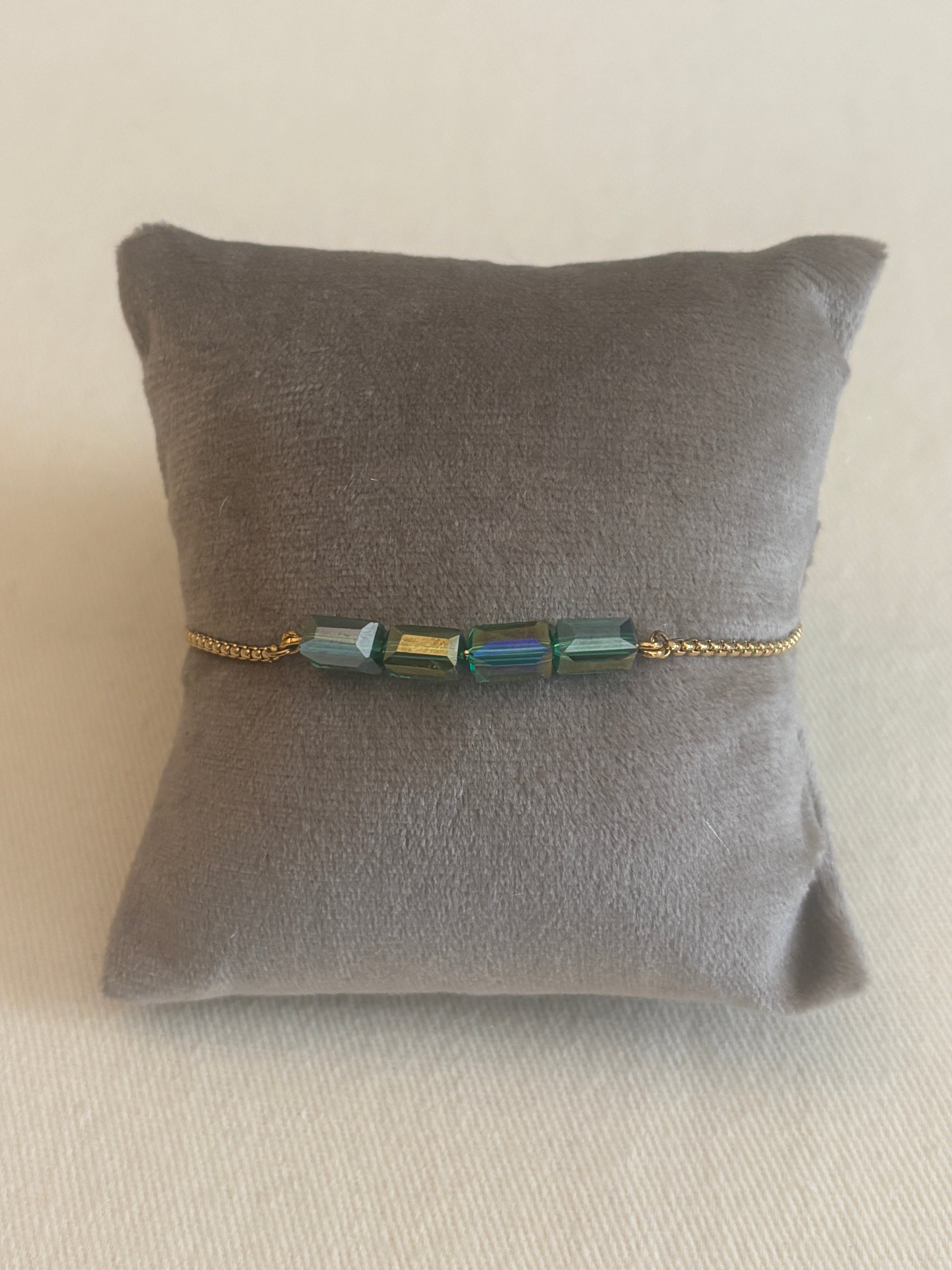 Emerald Slider Bracelet