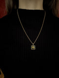 ✨ Gilded Frame Square Necklace