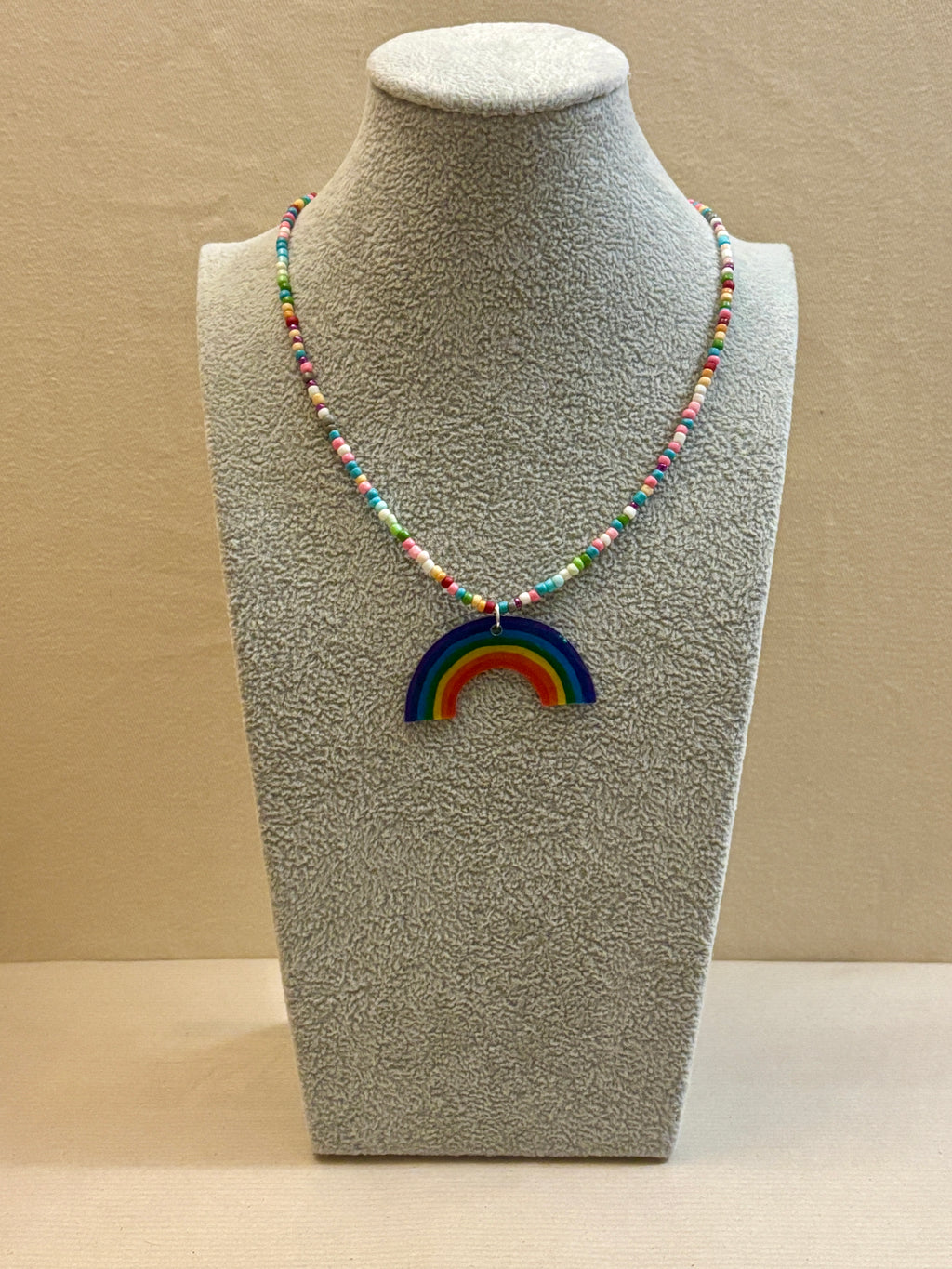 🌈 Beaded Pride Pendant Necklace