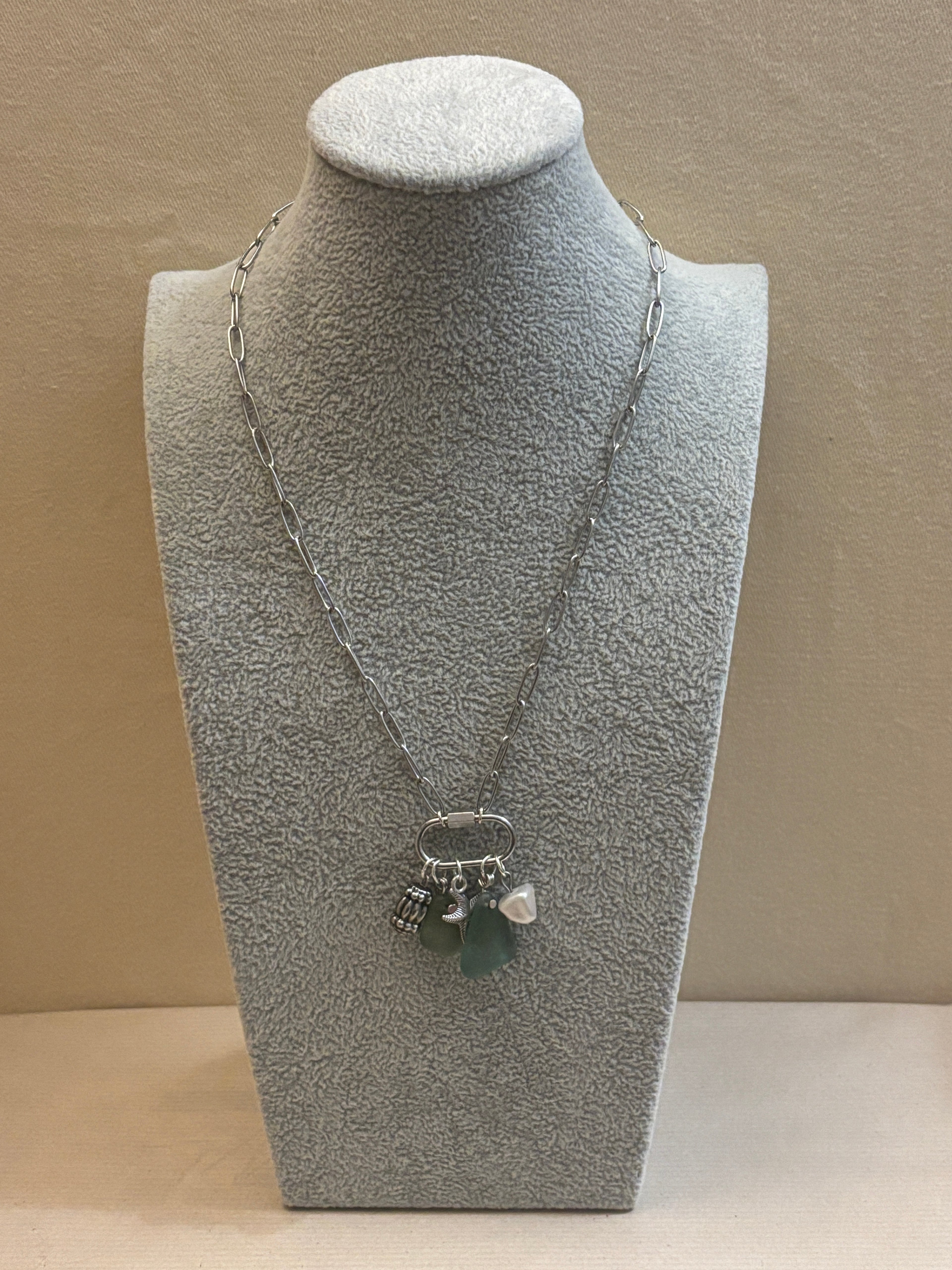Sea Glass Charm Necklace
